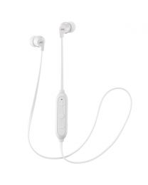 JVC HA-FX21BT-W Bluetooth slušalice sa daljinskim upravljačem i mikrofonom, zaštitom od prskanja i znojenja. Za slušanje muzike u pokretu.