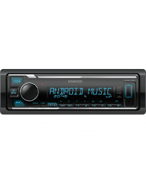 Kenwood KMM-125 Auto radio sa USB i AUX ulazom uz mogućnost MP3, WMA, WAV & FLAC reprodukcija kao i reprodukcije muzike sa Android uređaja putem USB