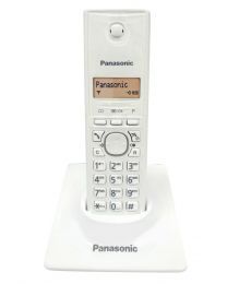 Panasonic KX-TG1711FXW Bežični telefon sa narandžasto osvetljenim alfanumeričkim displejem i plastikom sa specijalnim premazom "bez otisaka prstiju".