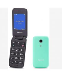 Panasonic KX-TU400EXC Mobilni telefon za starije sa tasterom za hitne pozive, ekranom od 2.4 inča i baterijom od 800mAhi kamerom od 0,8Mpx.