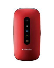 Panasonic KX-TU456EXRE Mobilni telefon za starije sa ekranom od 2.4 inča, velikim tasterima i led lampom, optoran na udarce,...