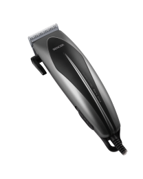 Sencor SHP 320SL Trimer za kosu sa sečivom od nerđajućeg čelika i 4 dodatka za češljanje (od 3, 6, 9 i 12 mm).