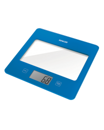 Sencor SKS 5022BL kuhinjska vaga sa senzorima osetljivim na dodir velikim LCD ekranom i funkcijom za poništavanje težine posude u kojoj se meri.