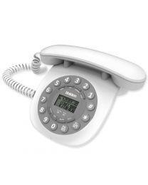 Uniden CE6601 White Žični Telefon inspirisan je dizajnom nekada najpopularnijih telefona, sa identifkaciojom poziva, redial i flash funkcijama.
