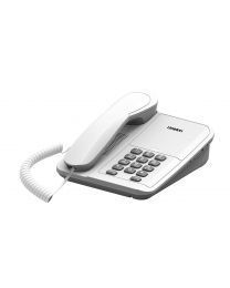 Uniden CE7203W Žični Telefon sa indikatorom poziva,  redial i flash funkcijama, može se montirati na zid, lako se koristi i ne zauzima puno prostora. 